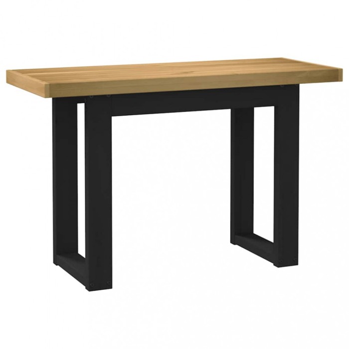 vidaXL Birou NOAIN Picioare &icirc;n formă U 120x50x75 cm lemn masiv de pin