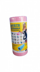 Lavete universale superabsorbante Hygiena, 50 buc pe rola, rosu foto