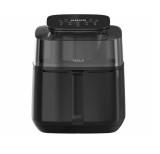 Friteuza cu aer cald Tesla, 5 L, 1500 W, panou digital, cos cu vizibilitate, 10 programe, negru