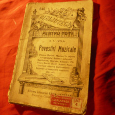 A.L.Ivela -Profesor muzică.Bucureşti -Povestiri Muzicale - BPT 646 ,1911,128 pag