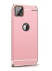 Husa iPhone 11 Pro 3in1 Rose Gold, Protectie Completa, Anti-Zgarieturi, PC Dur, Bumpere Crom Luxury, Subtire