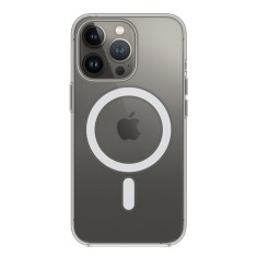 Husa magsafe htpmag compatibila cu apple iphone 14 pro max, atasare magnetica, clear case, transparent
