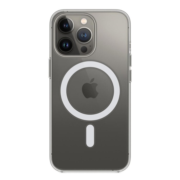 Husa magsafe htpmag compatibila cu apple iphone 14 pro max, atasare magnetica, clear case, transparent
