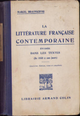 HST C2175 La litterature francaise contemporaine 1931 Marcel Braunschvig foto