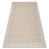 Covor ORIGI 3739 cremă / bej - Cadru, heringă șnur SISAL țesut plat, 58x100 cm