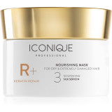 ICONIQUE Professional R+ Keratin repair Nourishing mask masca regeneratoare pentru păr uscat și deteriorat 200 ml