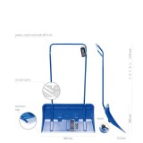 Lopata impingator 80 x 127 cm Arctic cu roti