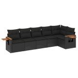 Cumpara ieftin Patio Sofa Set 6-Locuri Black