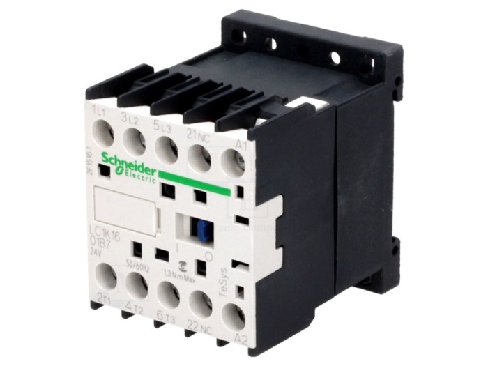 Contactor 3P NO + 1NC 24VAC 16A
