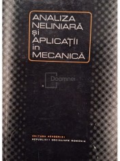 Dan Pascali (coord.) - Analiza neliniara si aplicatii in mecanica (Editia: 1977) foto