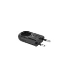 Stecher plat Euro negru Elgotech