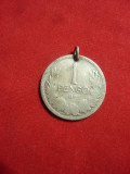 Moneda - Medalion - 1 Pengo 1926 Ungaria , argint, gaurita
