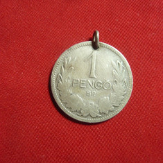 Moneda - Medalion - 1 Pengo 1926 Ungaria , argint, gaurita