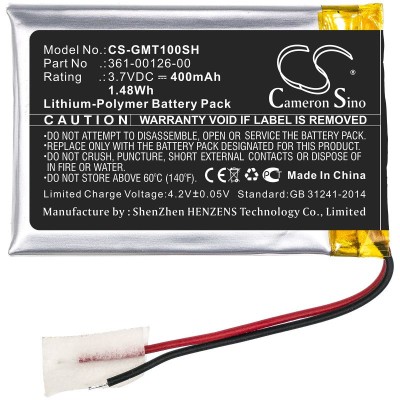 3,7V-400MAH LI-POLYMER FITNESSTRACKER AKKU ALTERNATIV F&amp;Uuml;R GARMIN COM Articol Alternativ foto