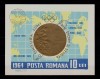 RO 1964 LP 597 &quot;Medalii Olimpice - Tokio &#039;64 &quot; ,colita 59 , stampilat