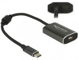 Adaptor USB-C la mini Displayport (DP Alt Mode) 4K 60 Hz T-M cu PD (Power delivery), Delock 62990