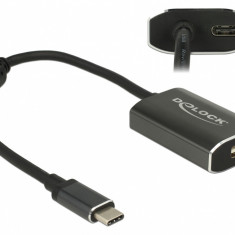 Adaptor USB-C la mini Displayport (DP Alt Mode) 4K 60 Hz T-M cu PD (Power delivery), Delock 62990