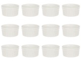 Set boluri, 12 piese, 350 ml, Ceramica, Ecru