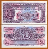 !!! MAREA BRITANIE , VOUCHER MILITAR - 1 POUND (1948} - P M22a - UNC
