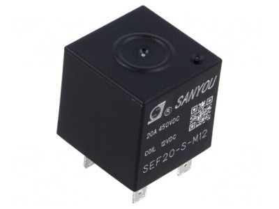 Releu electromagnetic SPST-NO 12VDC 20A pentru panou foto