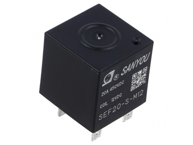 Releu electromagnetic SPST-NO 12VDC 20A pentru panou