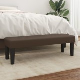 Cumpara ieftin Bancă, maro, 100x30x30 cm, piele ecologică