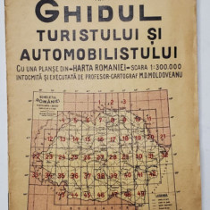 GHIDUL TURISTULUI SI AUTOMOBILISTULUI , HARTA ROMANIEI , CAROUL 31 - TATARASTI - TARUTINO de M.D. MOLDOVEANU , 1936
