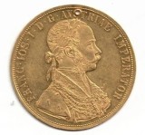 Monedă de Aur 4 Ducați Franz Iosif Austria 1905