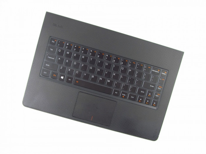 Carcasa superioara cu tastatura palmrest Laptop, Lenovo, Yoga 3 PRO 1370 Type 20448, 5CB0G97347, cu iluminare, layout US