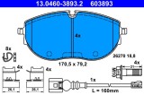 ATE 13.0460-3893.2 set placute frana,frana disc