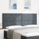 vidaXL Cap de Pat LED Gri &Icirc;nchis 200 cm Set de 3 Gri &icirc;nchis