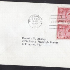 United States 1949 Veterans meeting x 2 FDC K.507