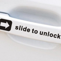 Sticker manere usa - SLIDE TO UNLOCK (set 4 buc.)