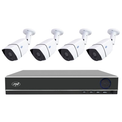 Resigilat : Kit supraveghere video AHD PNI House PTZ1350 Full HD - NVR si 4 camere foto