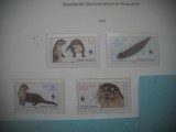 HOPCT TIMBRE MNH 1208 ANIMALE PROTEJATE -4 VAL-1987-GERMANIA DDR/RDG, Nestampilat