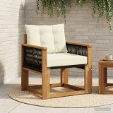 vidaXL Canapea Medie pentru Exterior Lemn Solid de Acacia natural 3438870
