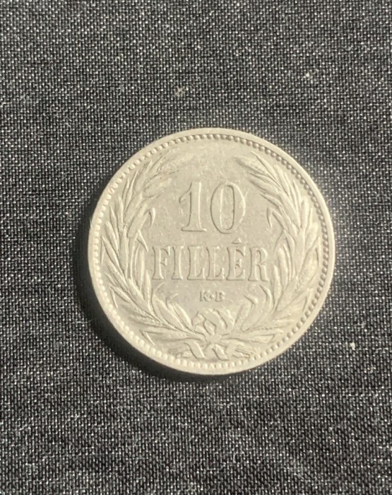 Moneda 10 filler 1895 Ungaria