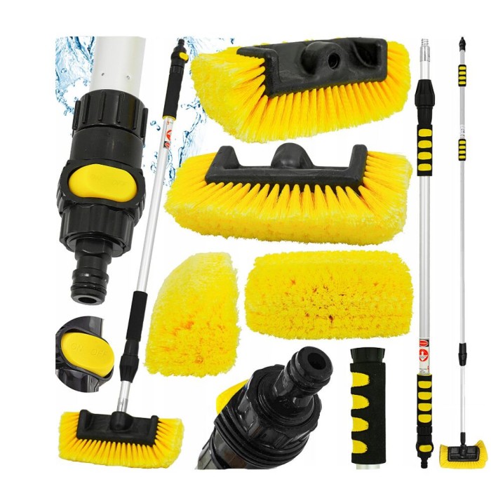 Perie telescopica pentru curatarea si spalarea autoturismelor, 94-156 cm, Verke