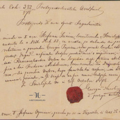 HST 45S Licenta casatorie 1878 sigiliu in ceara protopop Sannicolau Mare Timis