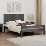 Tablie de pat pentru perete, gri, 140x3x60 cm, lemn masiv pin GartenMobel Dekor, vidaXL