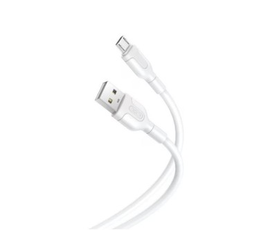 Cablu MicroUSB pentru incarcat si transfer date, XO-NB212, Alb foto