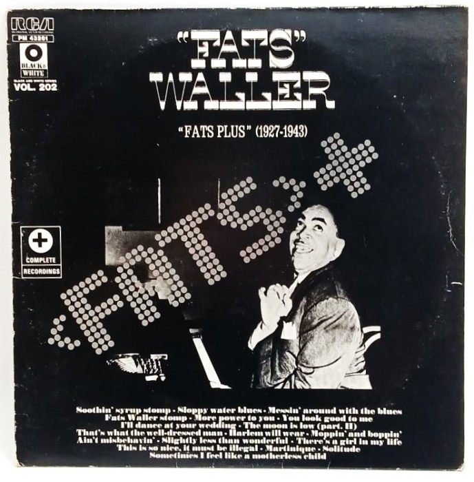 Fats Waller &lrm;&ndash; Fats Plus (1927-1943) Complete Recordings Volume + NM / VG+ vinil LP disc jazz RCA Franta 1980