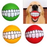 Minge colorată cu dinți și lumină pentru c&acirc;ini, 7,5 cm, CMCLASS