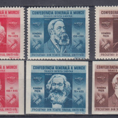 ROMANIA 1945 LP 173 LP 173 a CGM DANTELAT SI NEDANTELAT SERII MNH