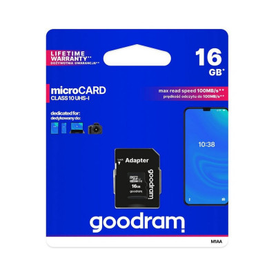 Card Goodram MicroSD C10 16GB foto