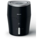 Umidificator de aer HU4813/10, tehnologie NanoCloud, rezervor 2l, acoperire 44 mp, umidificare 300 ml/h, LED, negru, Philips