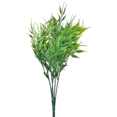 Ramură Artificială Bambus, Crenguțe Decorative, Verde, 30cm foto