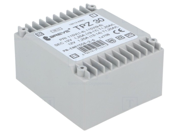 Transformator PCB 30VA 115/230V AC