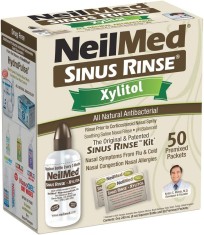 Set Irigator Nazal si Solutie Salina, NeilMed, Sinuse Rinse, pentru Curatare Sinusuri si Decongestie foto