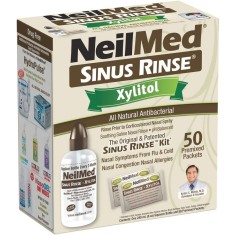Set Irigator Nazal si Solutie Salina, NeilMed, Sinuse Rinse, pentru Curatare Sinusuri si Decongestie